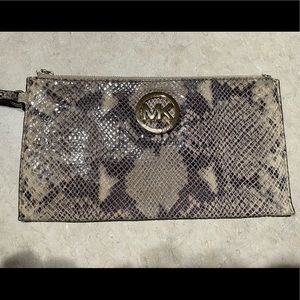 Michael Kors Snake Skin Wristlet